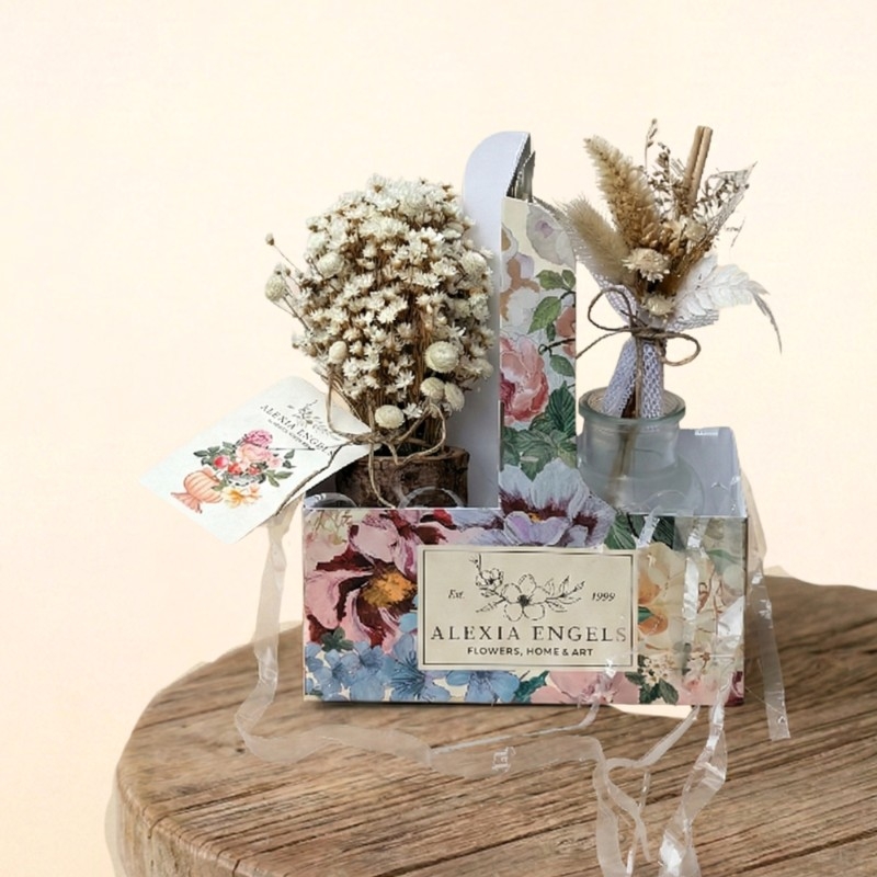 Kit Dried Flowers (Flores Desidratadas Bege)